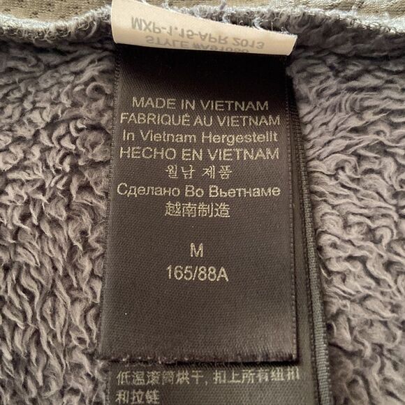 MARMOT fuzzy high neck full zip jacket M/M - Picture 9 of 10